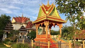 Begin your weather-prepared day with Pakse’s tranquil ambiance
